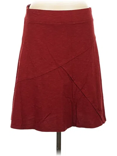 Pre-owned Toad And Co Casual Skirt In Burgundy