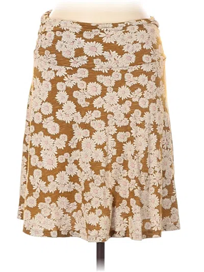 Pre-owned Toad And Co Casual Skirt In Gold