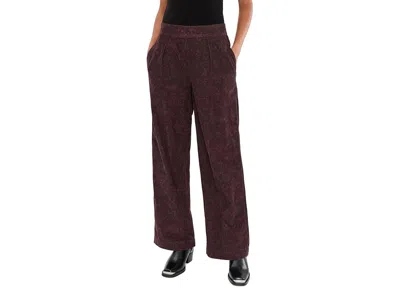 Toad And Co Cattail Cord Wide Leg Pants Women's Clothing Carob Floral Print: Sm (us 4-6) 30, Cotton In Brown