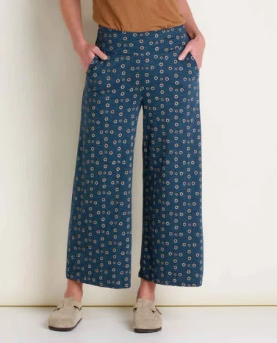 Toad And Co Toad & Co Chaka Wide Leg Crop Pant In Blue