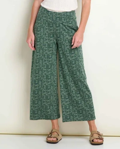 Toad And Co Toad & Co Chaka Wide Leg Crop Pant In Green