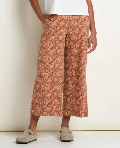 Toad And Co Toad & Co Chaka Wide Leg Crop Pant In Orange