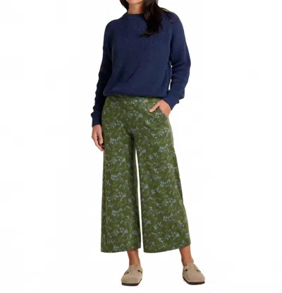 Toad And Co Chaka Wide Leg Pant In Chive Sketch Print In Multi