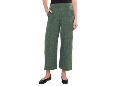 Toad And Co Chaka Wide Leg Pant Women's Clothing Cilantro Ditsy Print: Sm (us 4-6) 25, Cotton/spandex/tencel In Green