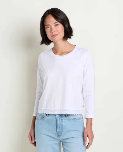 Toad And Co Toad & Co Clara 3/4 Tee In White