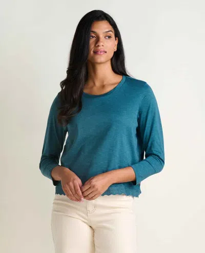 Toad And Co Toad & Co Clara 3/4 Tee In Blue