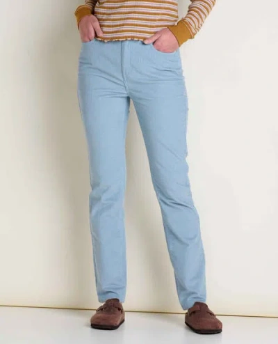 Toad And Co Coaster Cord Slim Pant In Blue