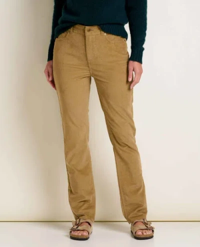 Toad And Co Coaster Cord Slim Pant In Brown