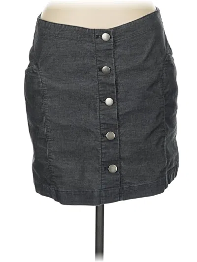 Pre-owned Toad And Co Denim Skirt In Gray