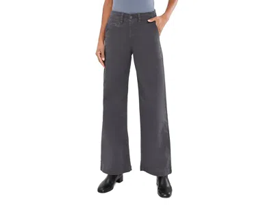 Toad And Co Earthworks Wide Leg Chino Women's Clothing Soot: 10 31, Cotton/elastane/lyocell In Gray