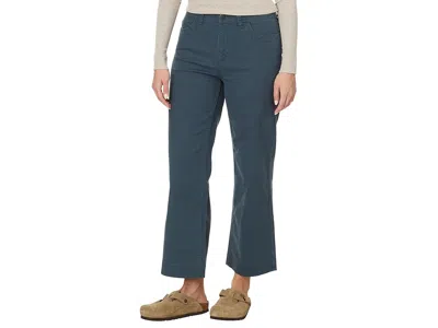 Toad And Co Earthworks Wide Leg Crop Pants In Blue