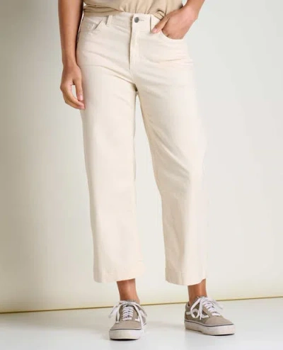 Toad And Co Toad & Co Earthworks Wide Leg Crop Pant In White