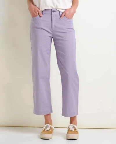 Toad And Co Toad & Co Earthworks Wide Leg Crop Pant In Purple