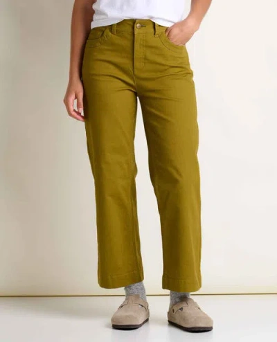 Toad And Co Toad & Co Earthworks Wide Leg Pant In Green