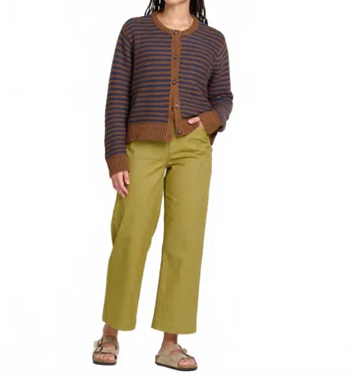 Toad And Co Earthworks Wide Leg Pants In Dark Graphite In Yellow