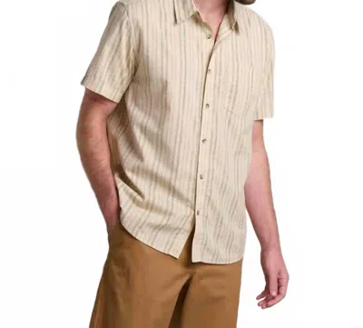 Toad And Co Fletch Short-sleeve Shirt In Salt Vertical Print In Multi