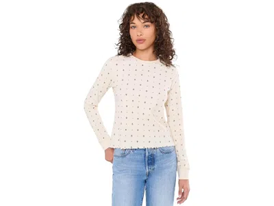 Toad And Co Foothill Long Sleeve Crew Ii Women's Clothing Salt Print: Sm In Neutral