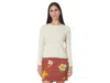Toad And Co Foothill Pointelle Long Sleeve Crew Ii In White