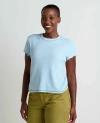 Toad And Co Toad & Co Foothill Short Sleeve Baby Tee In Blue
