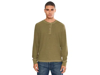 Toad And Co Framer Long Sleeve Henley Men's Short Sleeve Knit Fir: Md, Cotton/polyester In Green