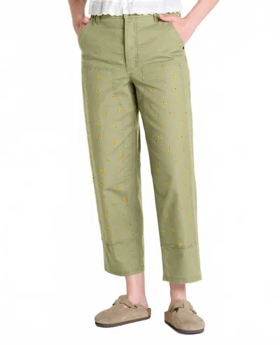 Toad And Co Juniper Utility Pant In Yucca Embroidery In Multi