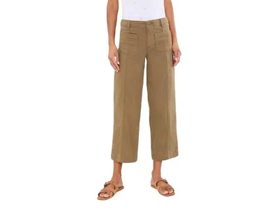 Toad And Co Linden Wide Leg Pants Women's Dress Pants Soil: 2 28, Canvas/cotton/elastane In Brown