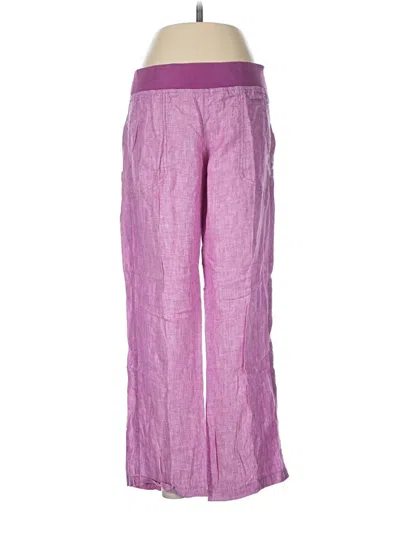 Pre-owned Toad And Co Linen Pants In Purple