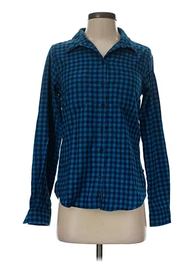 Pre-owned Toad And Co Long Sleeve Blouse In Blue