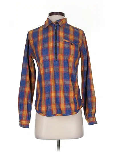 Pre-owned Toad And Co Long Sleeve Button Down Shirt In Blue