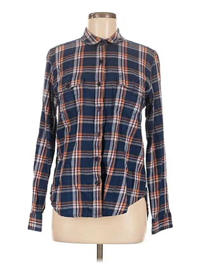 Pre-owned Toad And Co Long Sleeve Button Down Shirt In Blue