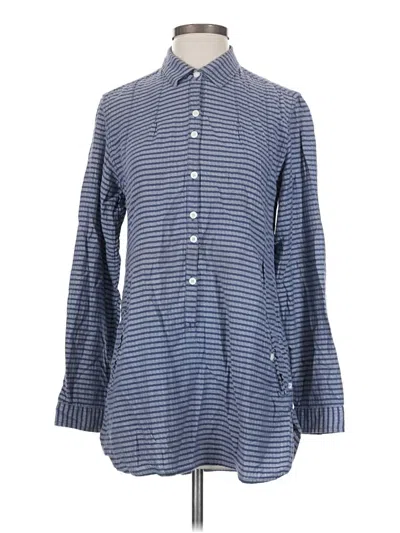 Pre-owned Toad And Co Long Sleeve Button Down Shirt In Blue
