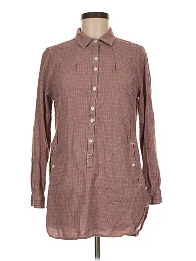 Pre-owned Toad And Co Long Sleeve Button Down Shirt In Brown