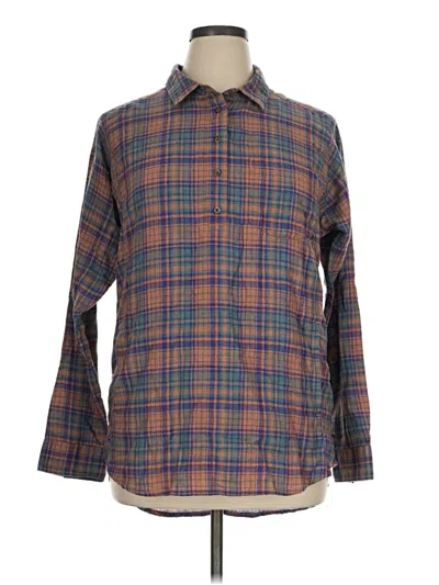 Pre-owned Toad And Co Long Sleeve Button Down Shirt In Brown