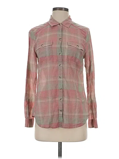 Pre-owned Toad And Co Long Sleeve Button Down Shirt In Pink