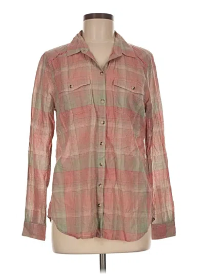 Pre-owned Toad And Co Long Sleeve Button Down Shirt In Pink