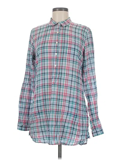 Pre-owned Toad And Co Long Sleeve Button Down Shirt In Teal