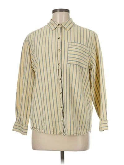 Pre-owned Toad And Co Long Sleeve Button Down Shirt In Yellow