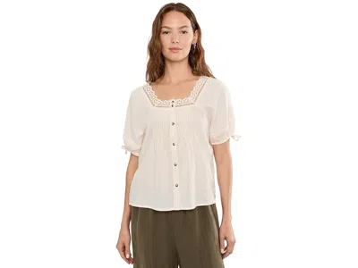 Toad And Co Manzana Peasant Shirt In White
