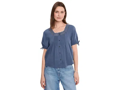 Toad And Co Manzana Peasant Shirt Women's Clothing Canal: Xl In Blue