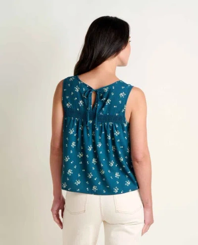 Toad And Co Toad & Co Manzana Pin Tuck Tank In Blue