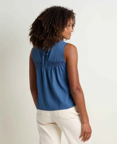 Toad And Co Toad & Co Manzana Pin Tuck Tank In Animal Print