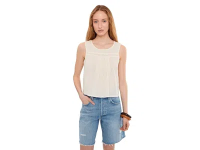 Toad And Co Manzana Pin Tuck Tank Top In White