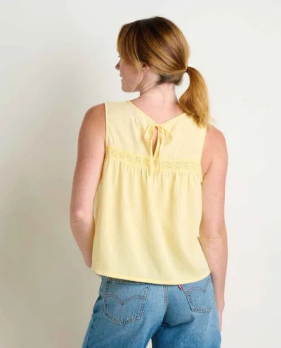 Toad And Co Toad & Co Manzana Pin Tuck Tank In Yellow