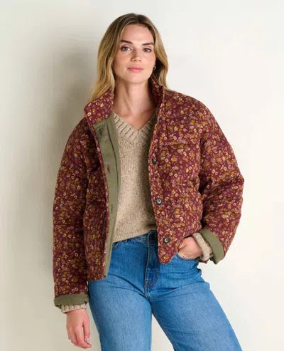 Toad And Co Toad & Co Manzana Quilted Jacket In Burgundy