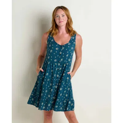 Toad And Co Toad & Co Manzana Tiered Sleeveless Dress In Blue