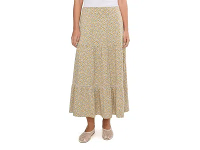 Toad And Co Marigold Tiered Midi Skirt In Brown