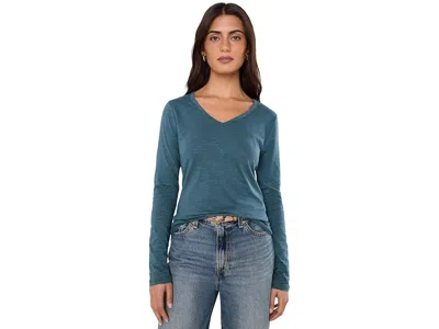 Toad And Co Marley Ii Long Sleeve T-shirts Women's Clothing Twilight: Lg, Cotton/spandex/lyocell In Multi