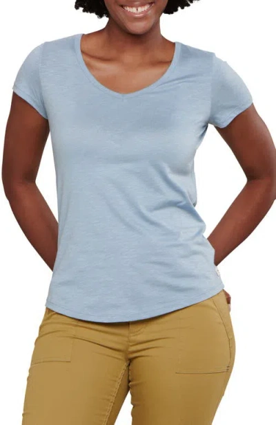 Toad And Co Toad & Co Marley Ii Organic Cotton Blend T-shirt In Blue