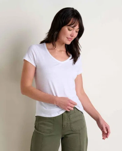 Toad And Co Toad & Co Marley Long Sleeve V-neck Tee In White