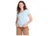 Toad And Co Marley Short Sleeve V T-shirts In Blue